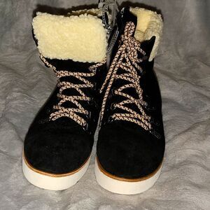 Sanctuary Womens Apres Black Winter & Snow Boots